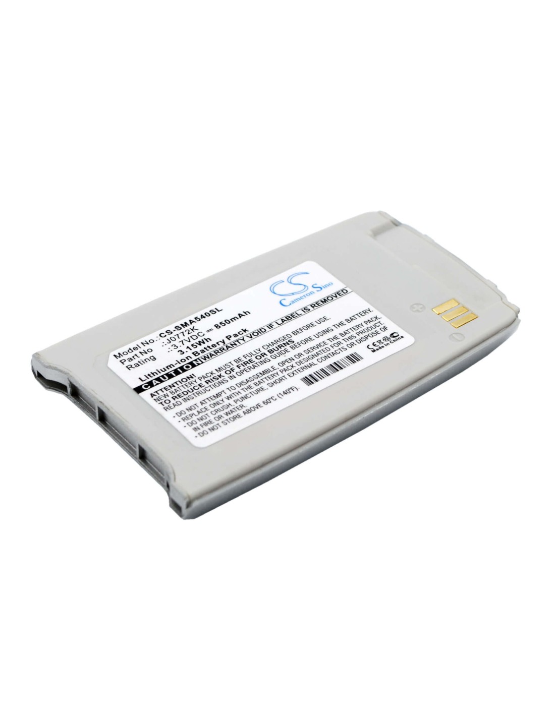Battery for Samsung SPH-A540 3.7V, 850mAh - 3.15Wh