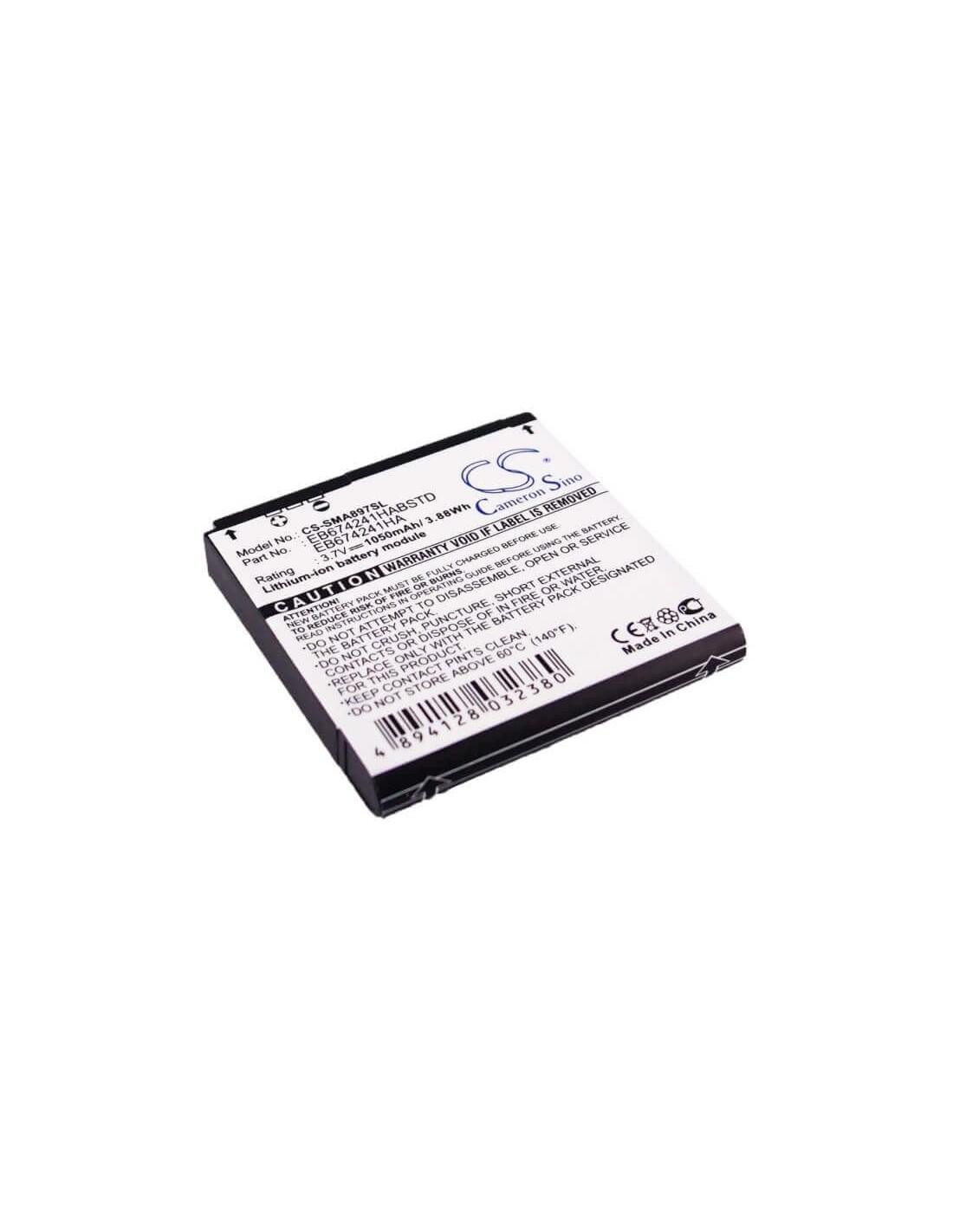 Battery for Samsung Mythic SGH-A897, R860, Mythic A897 3.7V, 1050mAh - 3.89Wh