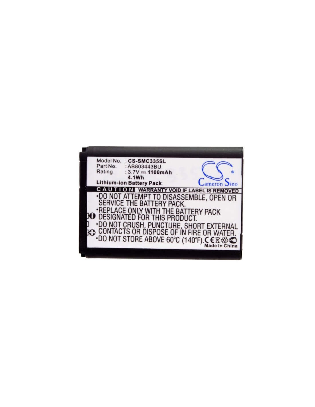 Battery for Samsung GT-C3350, Xcover C3350, Solid Xcover 3.7V, 1100mAh - 4.07Wh