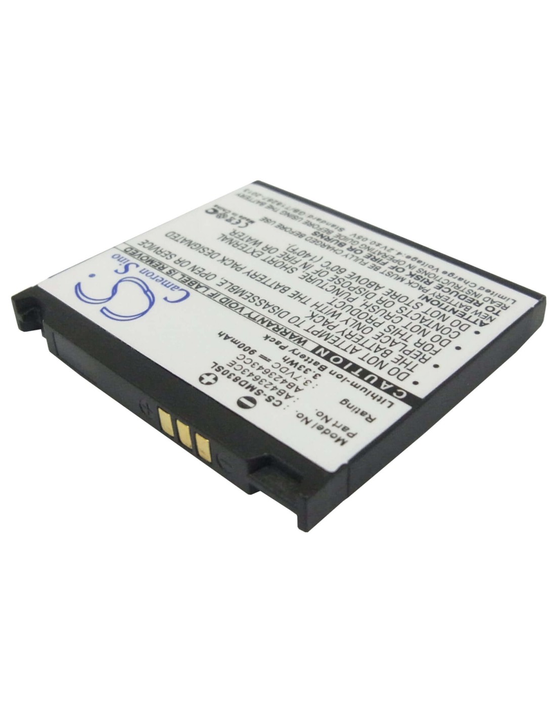 Battery for Samsung SGH-D830, SGH-D838, SGH-X820 3.7V, 900mAh - 3.33Wh