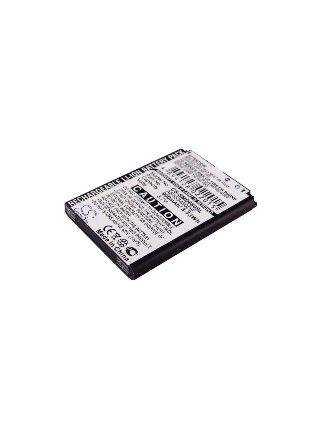 Battery for Samsung SGH-D880, SGH-D880i, SGH-D888 3.7V, 900mAh - 3.33Wh
