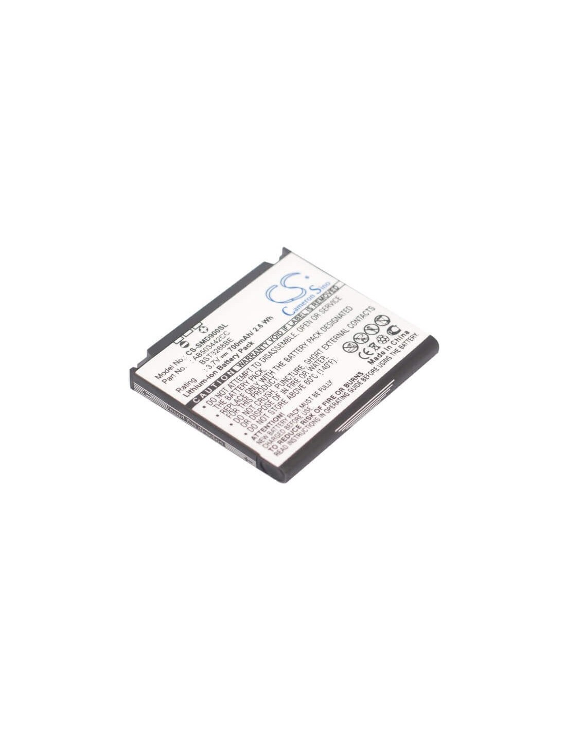 Battery for Samsung SGH-D908, SGH-D900, SGH-D900i 3.7V, 700mAh - 2.59Wh