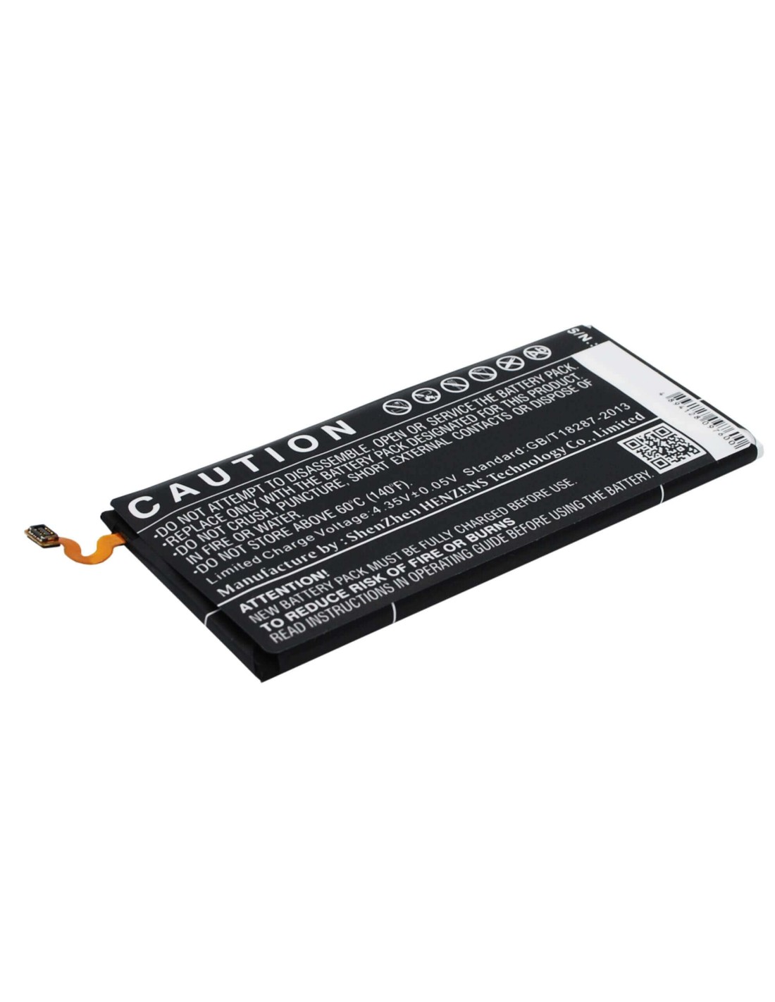 Battery for Samsung Galaxy E5, SM-E500F, SM-E500D 3.8V, 2400mAh - 9.12Wh