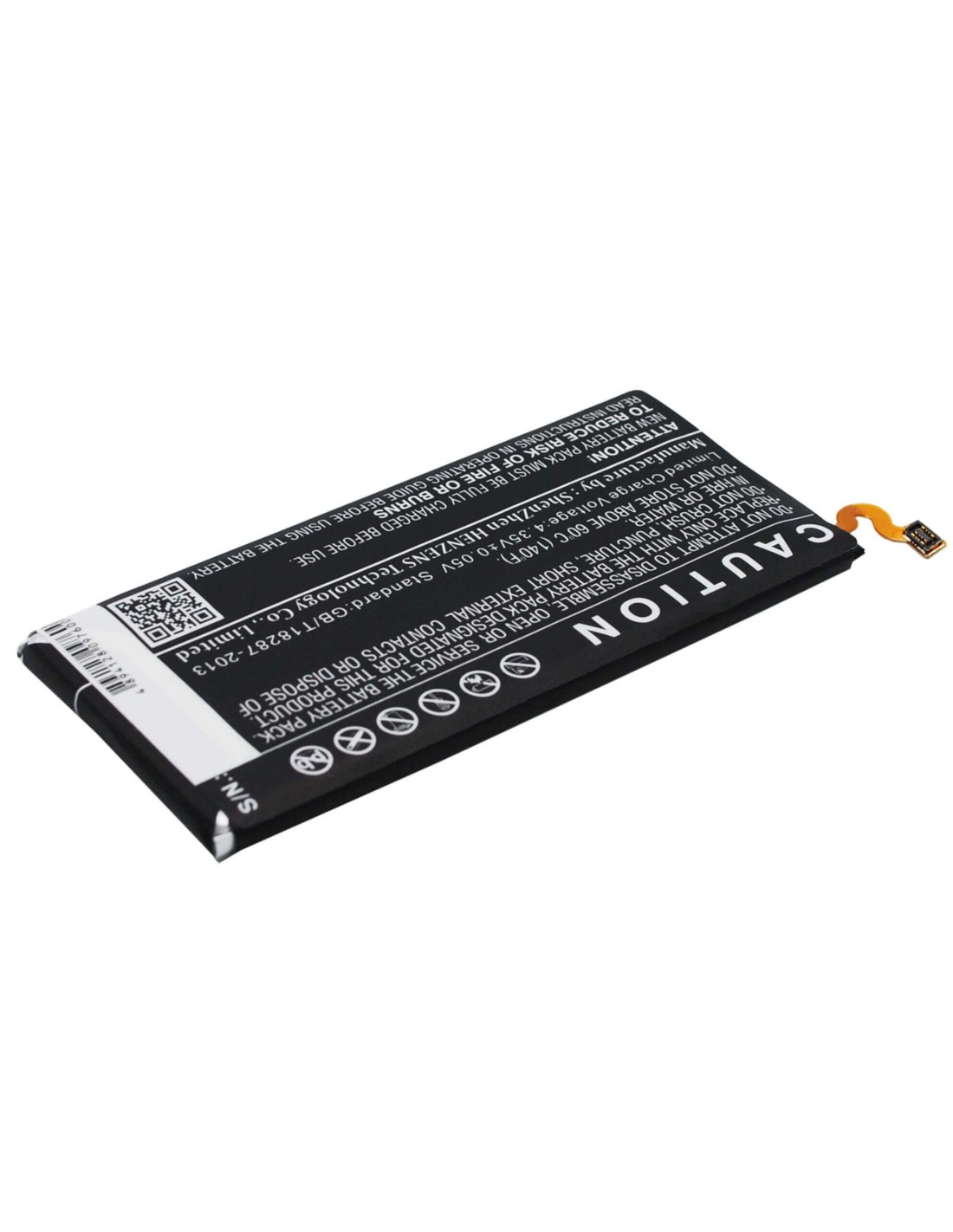 Battery for Samsung Galaxy E5, SM-E500F, SM-E500D 3.8V, 2400mAh - 9.12Wh