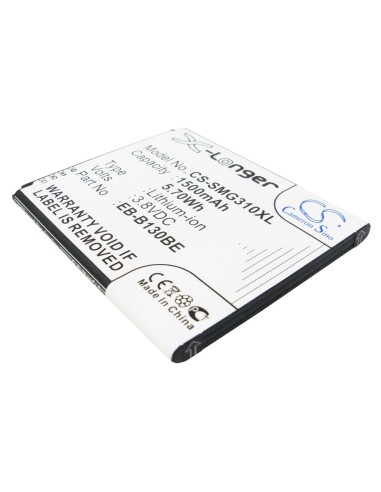 Battery for Samsung SM-G310, SM-G310A, SM-G310H 3.8V, 1500mAh - 5.70Wh