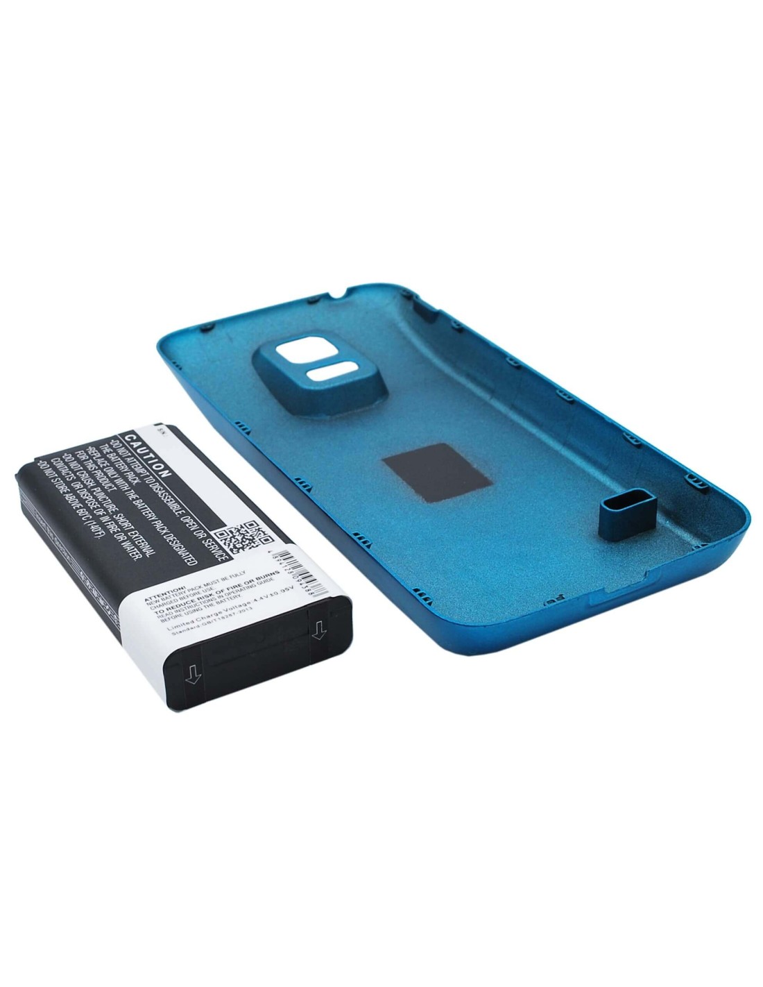 Battery for Samsung Galaxy S5 Mini, SM-G800A, SM-G800F, blue cover 3.8V, 3800mAh - 14.44Wh
