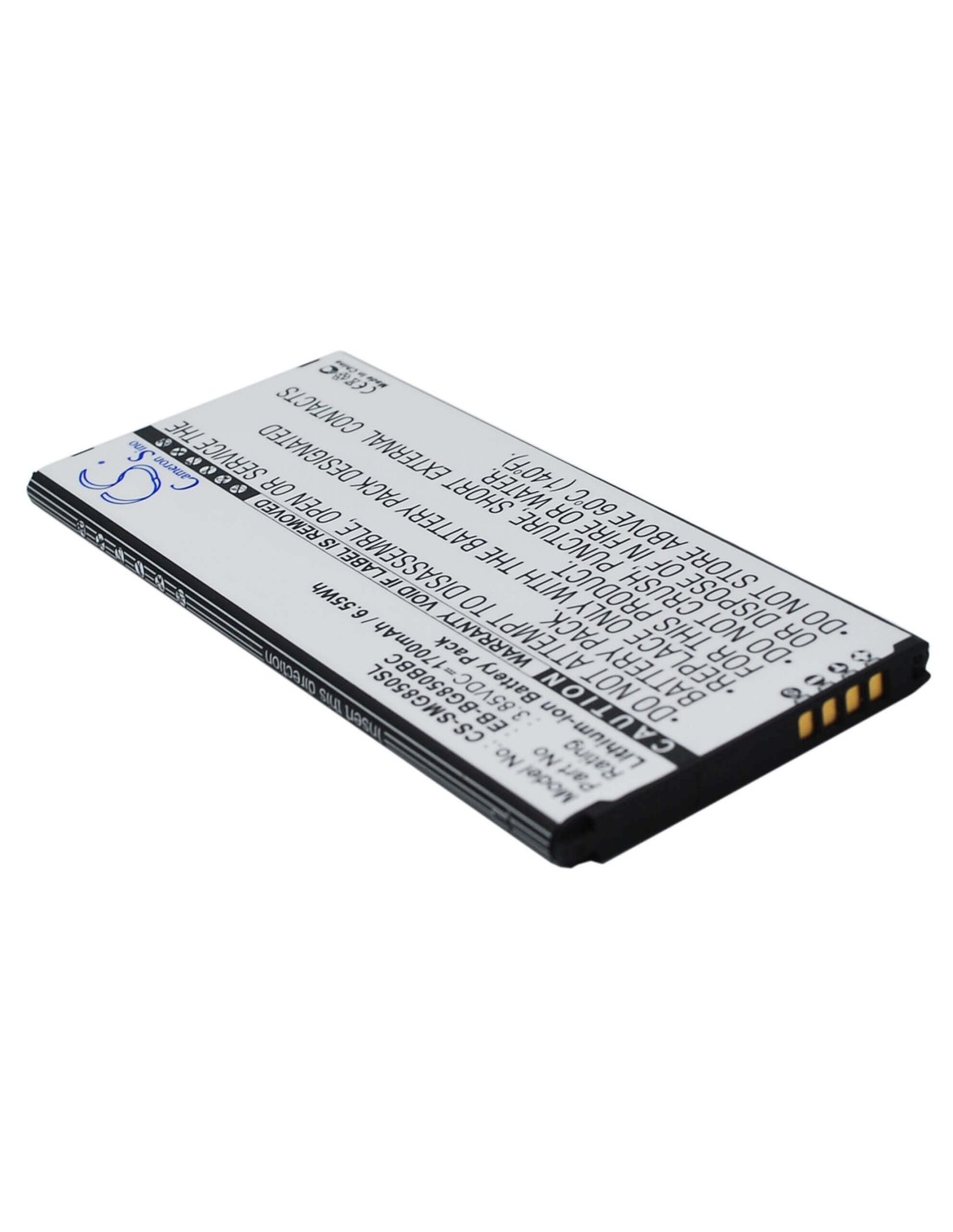 Battery for Samsung Galaxy Alpha, SM-G850, SM-G850F 3.85V, 1700mAh - 6.55Wh