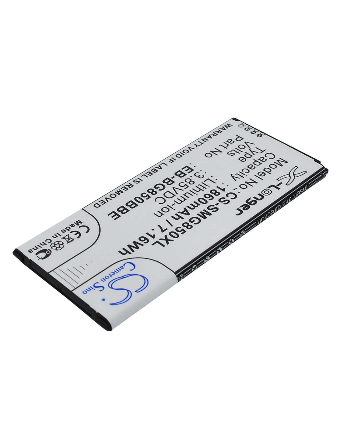 Battery for Samsung Galaxy Alpha, SM-G850, SM-G850F 3.85V, 1860mAh - 7.16Wh