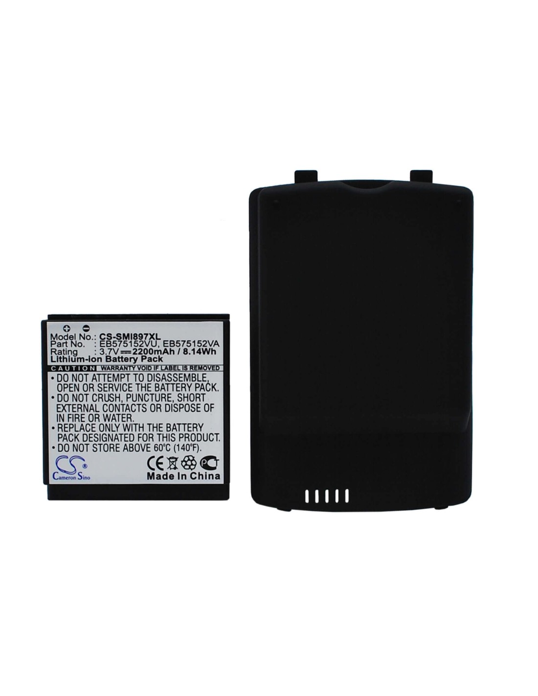 Battery for Samsung Captivate I897, SGH-i897 3.7V, 2200mAh - 8.14Wh
