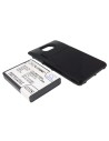 Battery for Samsung Galaxy S II, Galaxy S2, GT-I9100, black cover 3.7V, 3200mAh - 11.84Wh