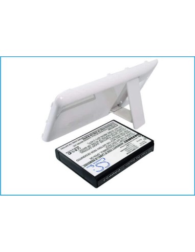 Battery for Samsung Galaxy S II, Galaxy S2, GT-I9100, white cover 3.7V, 3200mAh - 11.84Wh