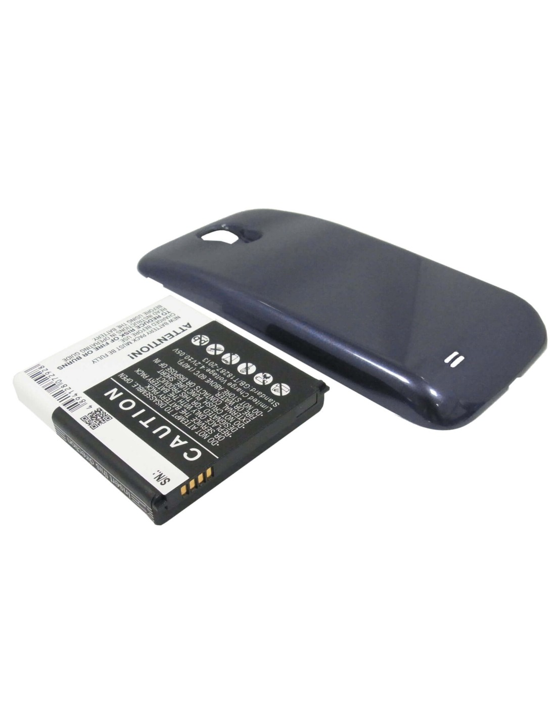 Battery for Samsung Galaxy S4, Galaxy S4 LTE, GT-I9500 blue cover 3.7V, 5200mAh - 19.24Wh