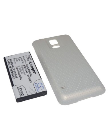 Battery for Samsung Galaxy S5, GT-I9600, GT-I9602, gold cover 3.85V, 5600mAh - 21.56Wh