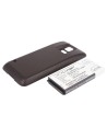 Battery for Samsung Galaxy S5, GT-I9600, GT-I9602, brown cover 3.85V, 5600mAh - 21.56Wh
