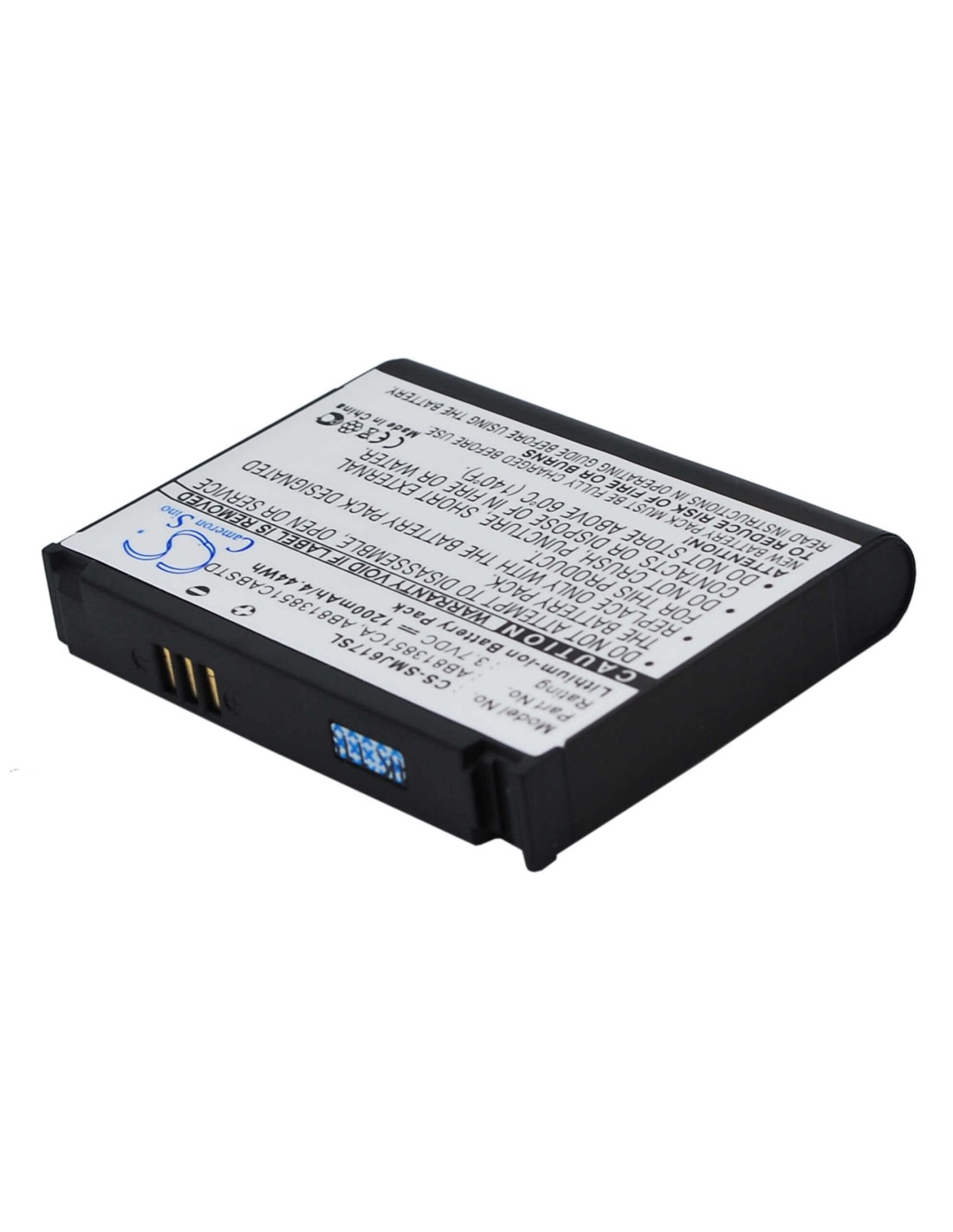 Battery for Samsung BLACKJACK II, SGH-i617, Stripe 3.7V, 1200mAh - 4.44Wh