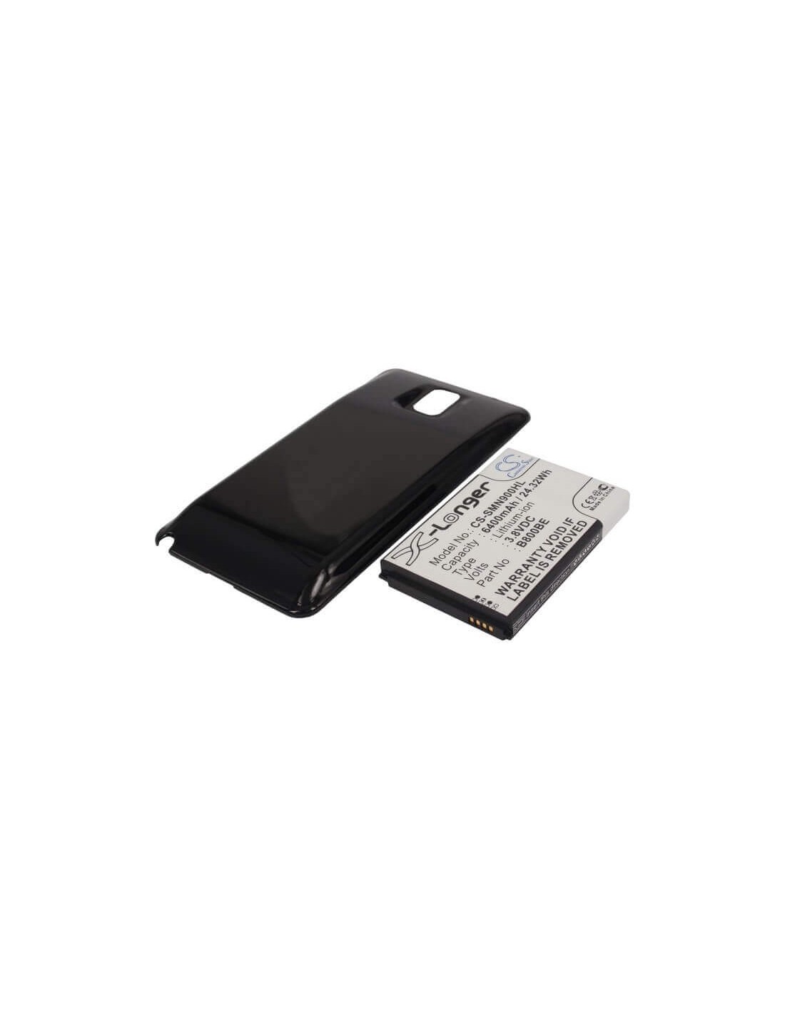 Battery for Samsung SM-N900, SM-N9005, Galaxy Note 3, black cover 3.8V, 6400mAh - 24.32Wh