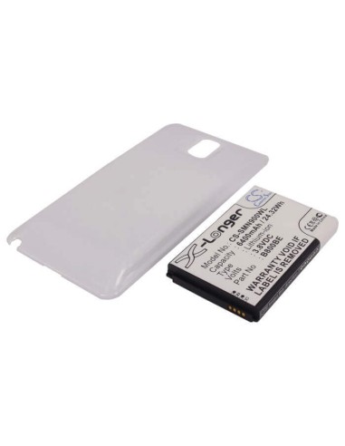 Battery for Samsung SM-N900, SM-N9005, Galaxy Note 3, white cover 3.8V, 6400mAh - 24.32Wh