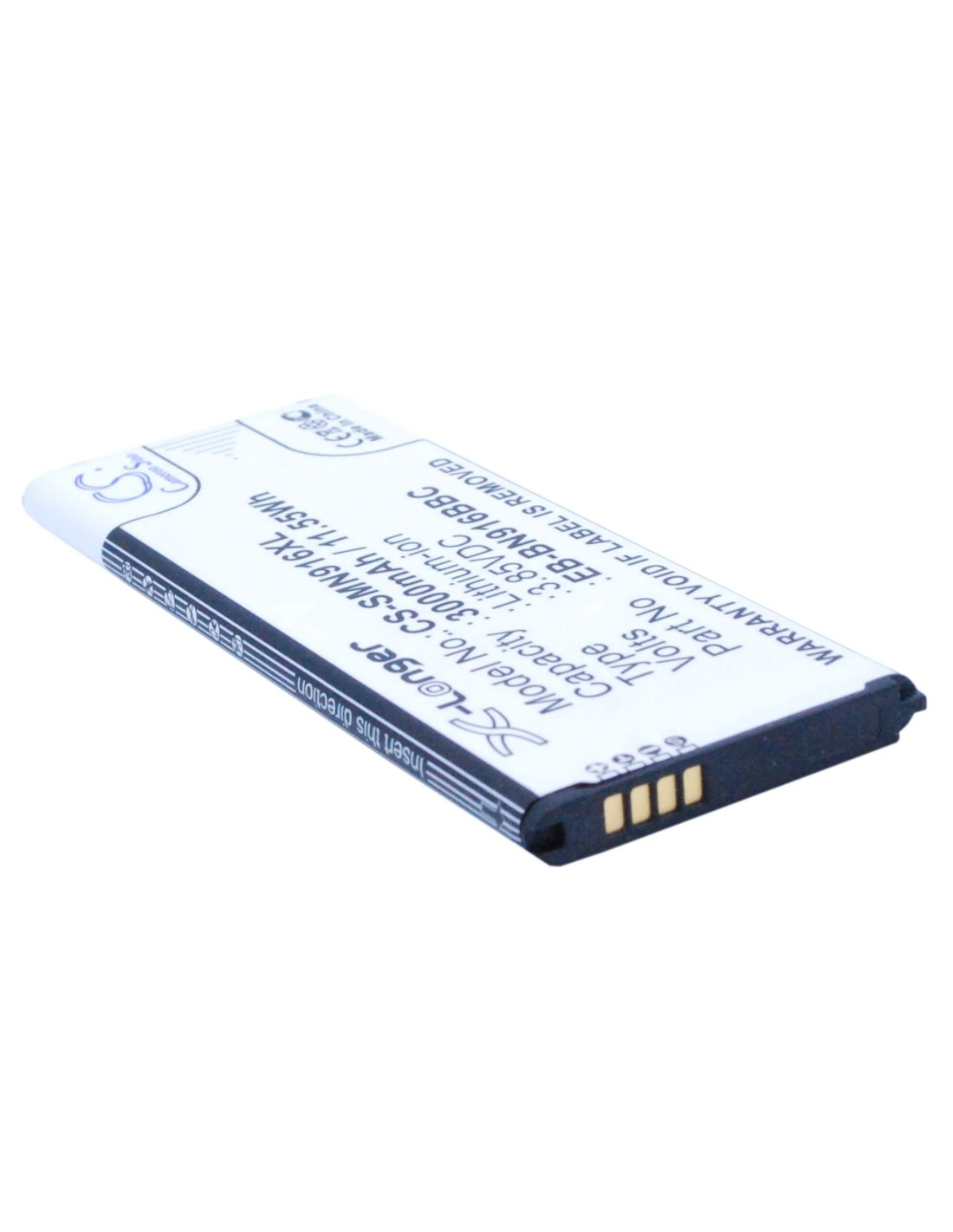 Battery for Samsung Galaxy Note 4, SM-N910F, SM-N9109W 3.85V, 3000mAh - 11.55Wh