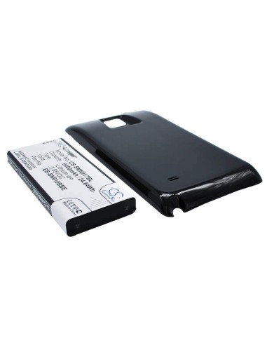 Battery for Samsung Galaxy Note 4, SM-N910W8, SM-N910R4 with black back cover 3.85V, 6400mAh - 24.64Wh