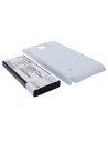 Battery for Samsung Galaxy Note 4, SM-N910W8, SM-N910R4 with white back cover 3.85V, 6400mAh - 24.64Wh