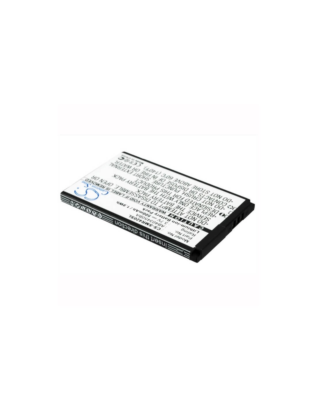 Battery for Samsung SCH-R200, SCH-R410, Tint R420 3.7V, 500mAh - 1.85Wh