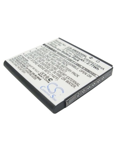 Battery for Samsung S5200, GT-S5200, SGH-A187 3.7V, 750mAh - 2.78Wh