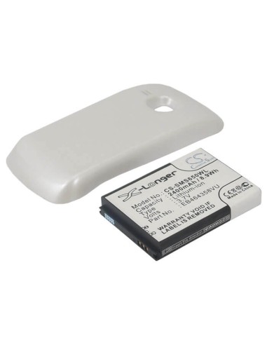 Battery for Samsung GT-S6500, GT-S6500D, Galaxy Mini 2, white cover 3.7V, 2400mAh - 8.88Wh