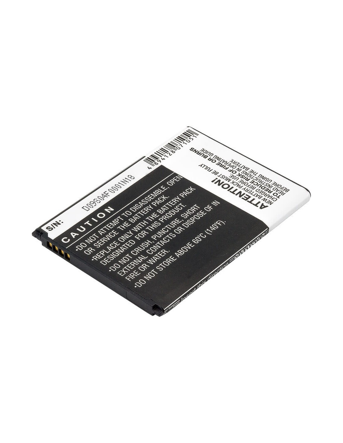 Battery for Samsung SGH-T699, Galaxy S Blaze Q, Relay 4G 3.7V, 1800mAh - 6.66Wh