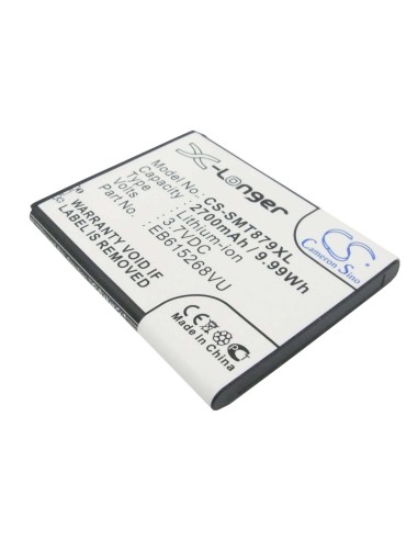 Battery for Samsung Galaxy Note, Galaxy Note 4G, Galaxy Note LTE 3.7V, 2700mAh - 9.99Wh