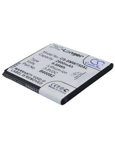 Battery for Samsung SM-W750V, Ativ SE, ATIV SE Neo, NFC support 3.8V, 2600mAh - 9.88Wh