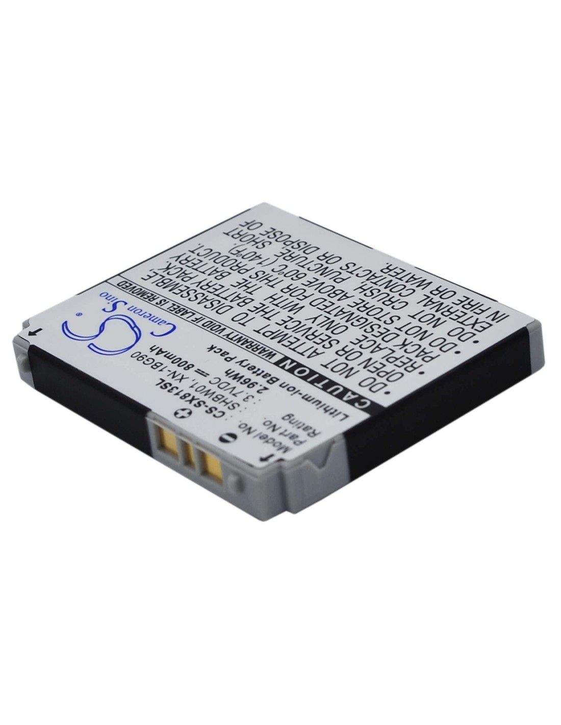 Battery for Sharp SX813, 802SH, V902 3.7V, 850mAh - 3.15Wh