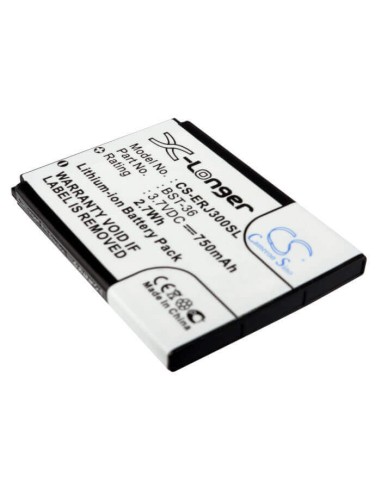 Battery for Sony Ericsson J300i, J300, J300a 3.7V, 750mAh - 2.78Wh