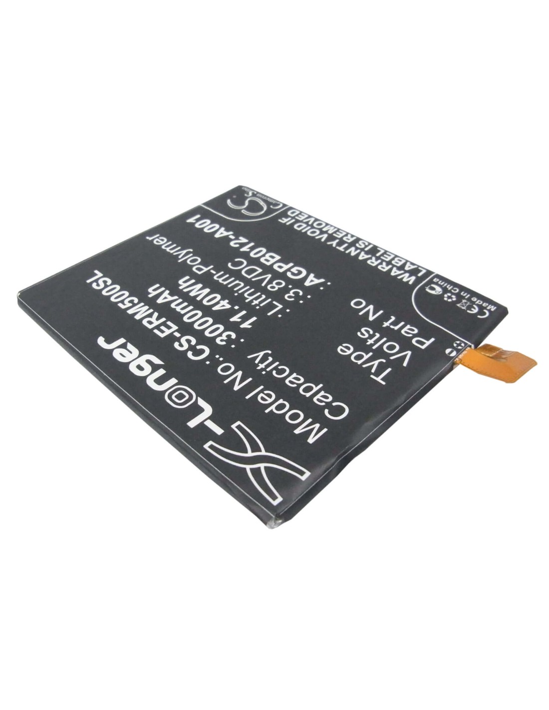 Battery for Sony Ericsson Xperia T2 Ultra D5303 LTE, Tianchi, Xperia T2 Ultra D5303 3.8V, 3000mAh - 11.40Wh