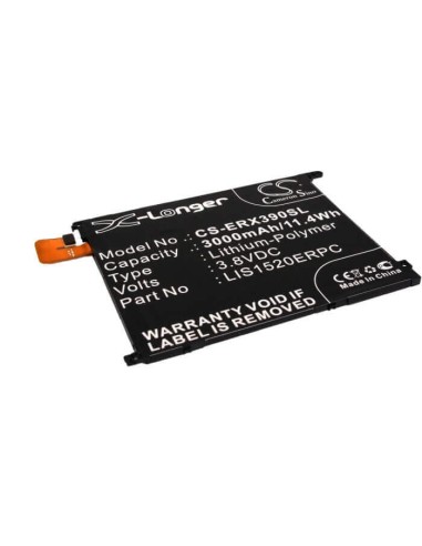 Battery for Sony Ericsson Xperia Z Ultra, XL39, XL39h 3.8V, 3000mAh - 11.40Wh