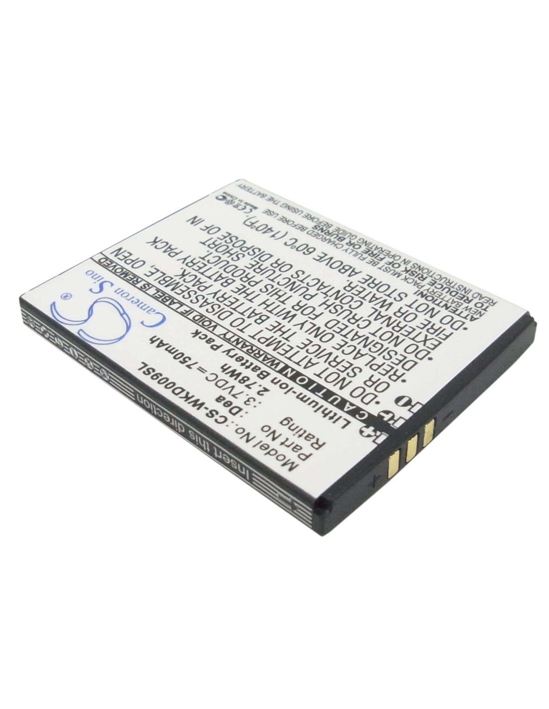 Battery for Wiko DEA 3.7V, 750mAh - 2.78Wh