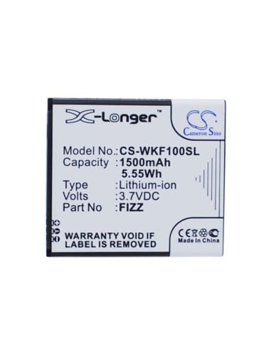 Battery for Wiko Fizz 3.7V, 1500mAh - 5.55Wh