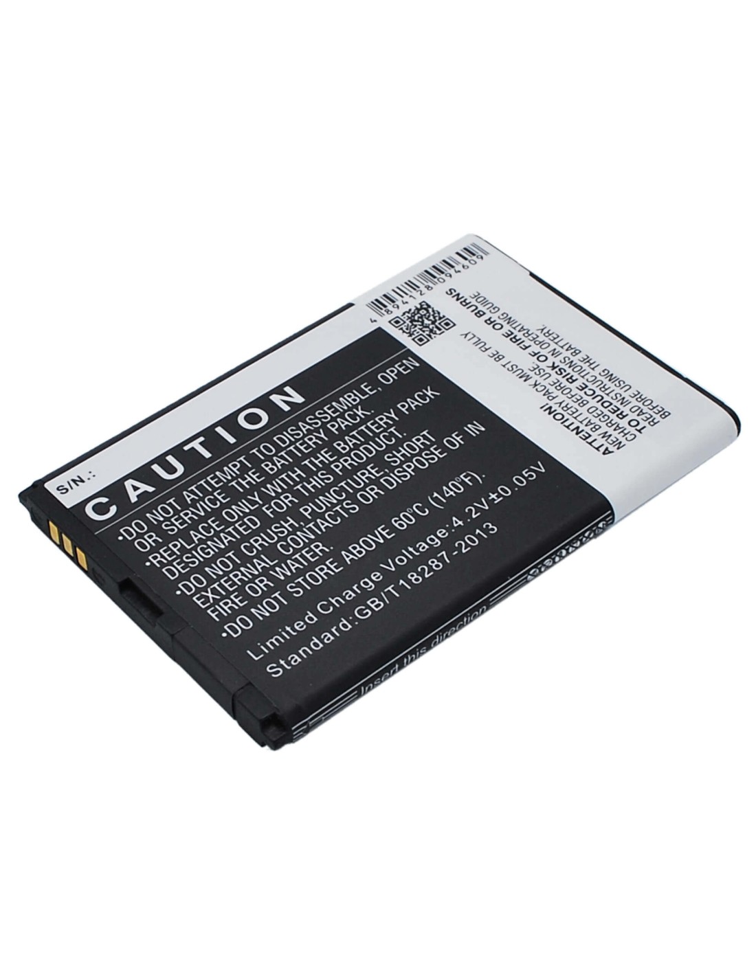 Battery for Wiko Ozzy, Ozzy Double Sim 3.7V, 1400mAh - 5.18Wh