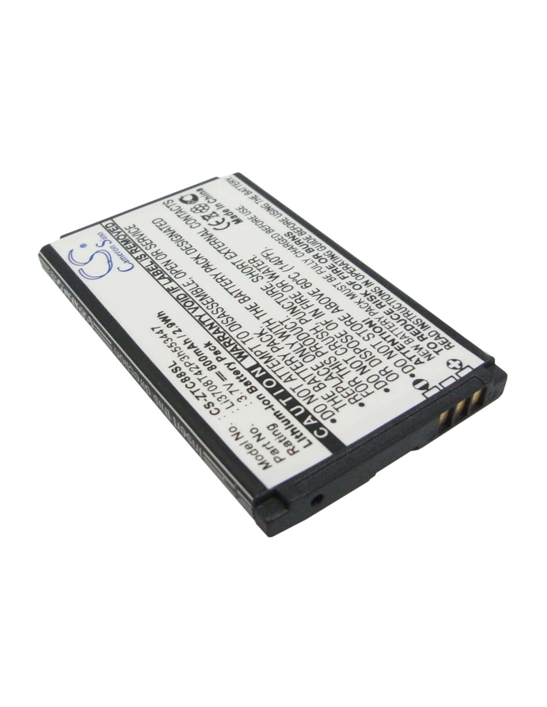 Battery for ZTE C88, C78, C70 3.7V, 800mAh - 2.96Wh