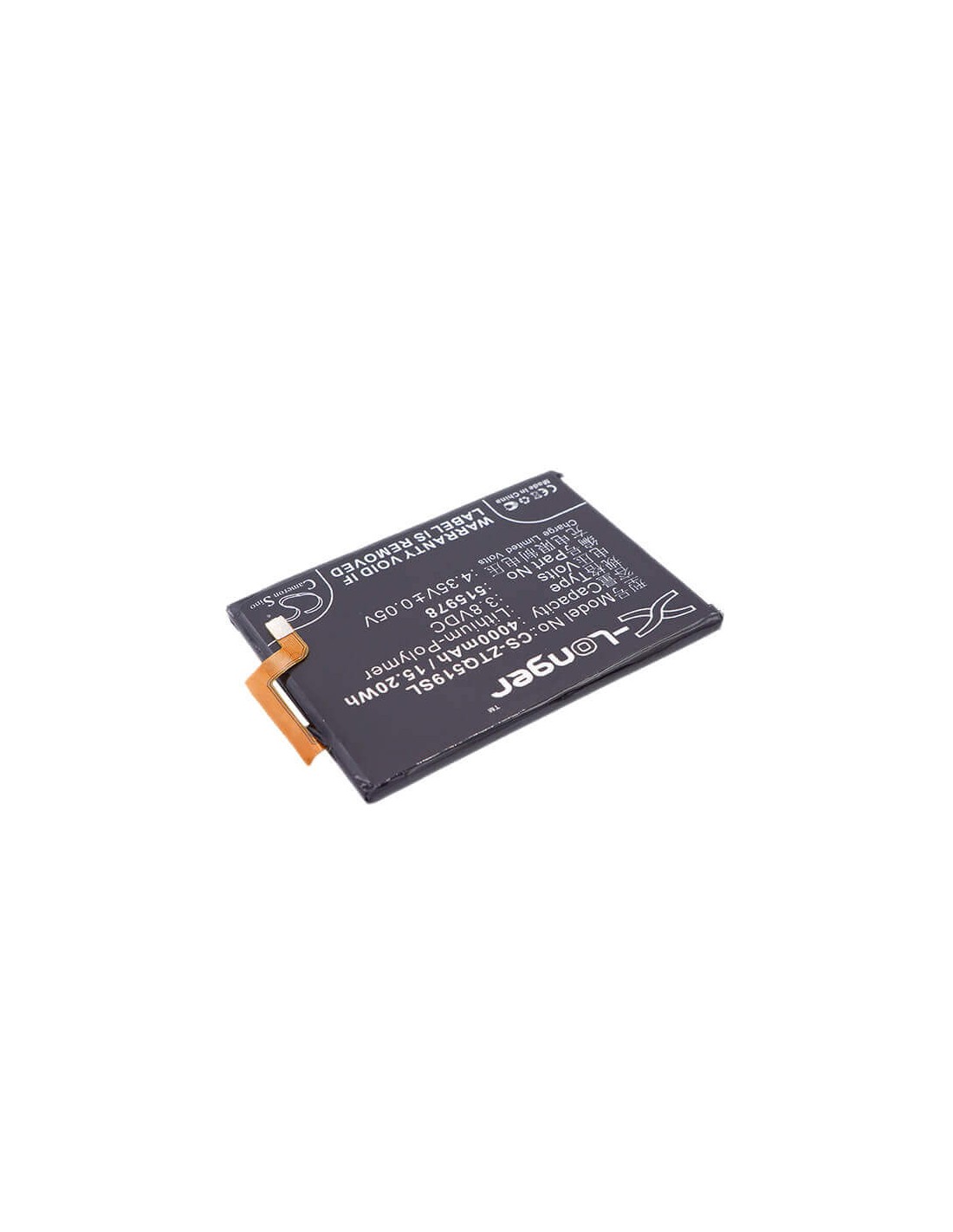Battery for ZTE Q519C, Q519E, Q519 3.8V, 4000mAh - 15.20Wh