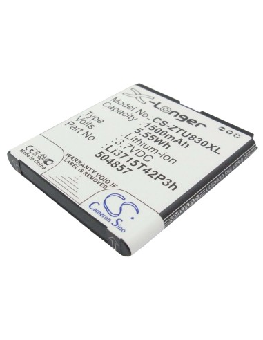 Battery for ZTE Midnight, Z768G, Z922 3.7V, 1500mAh - 5.55Wh