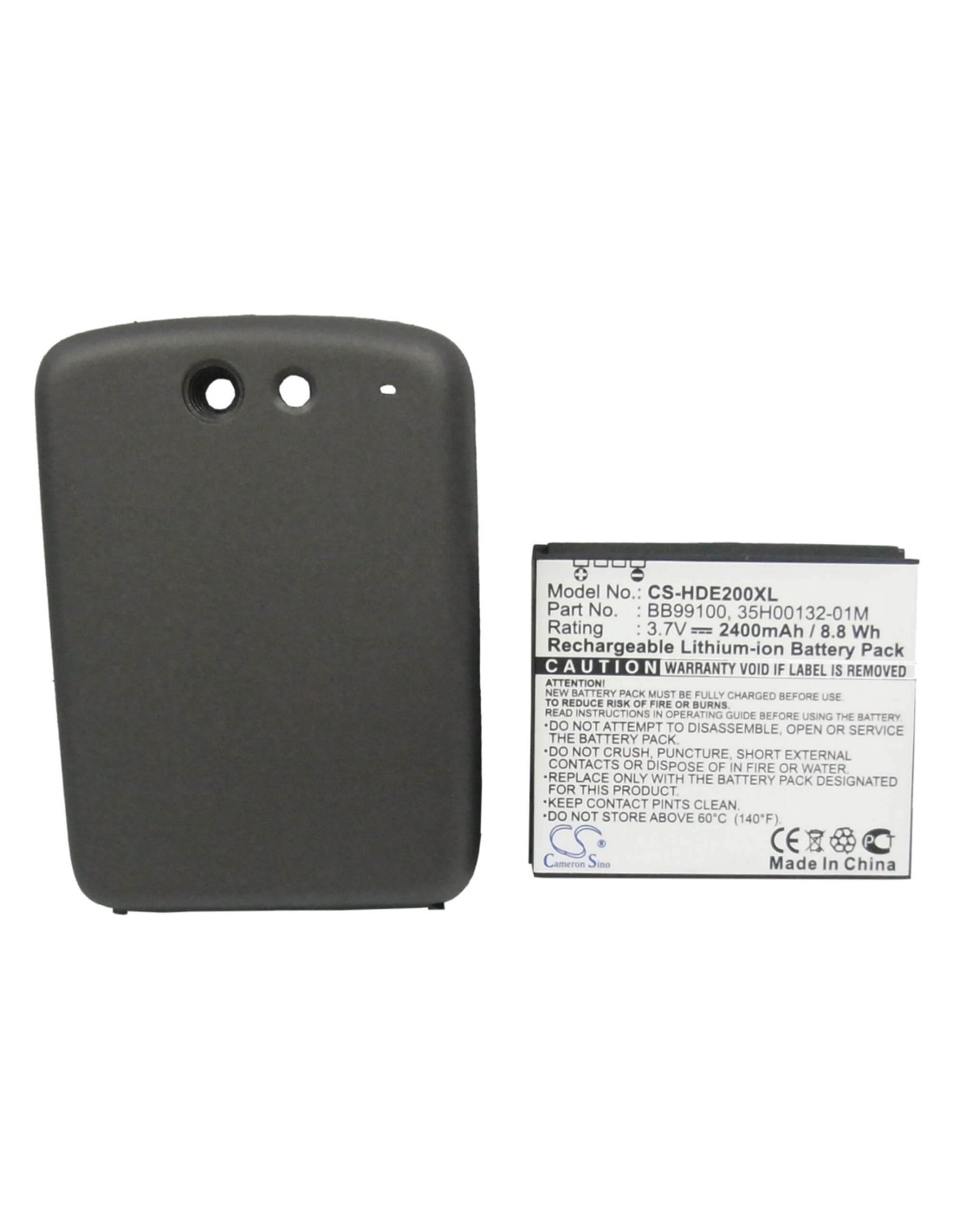 Battery for Google Nexus One, G5 3.7V, 2400mAh - 8.88Wh