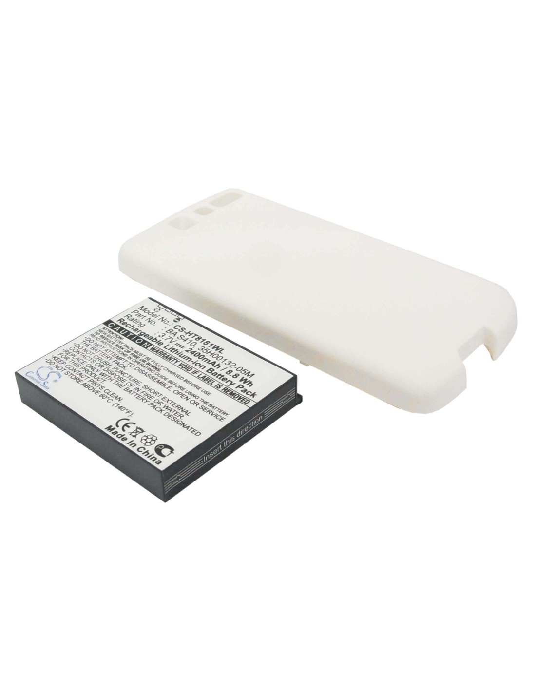 Battery for Google G7 extended with white back cover 3.7V, 2400mAh - 8.88Wh