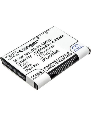 Battery for Fujitsu Loox 400, Loox 410, Loox 420 3.7V, 1250mAh - 4.63Wh