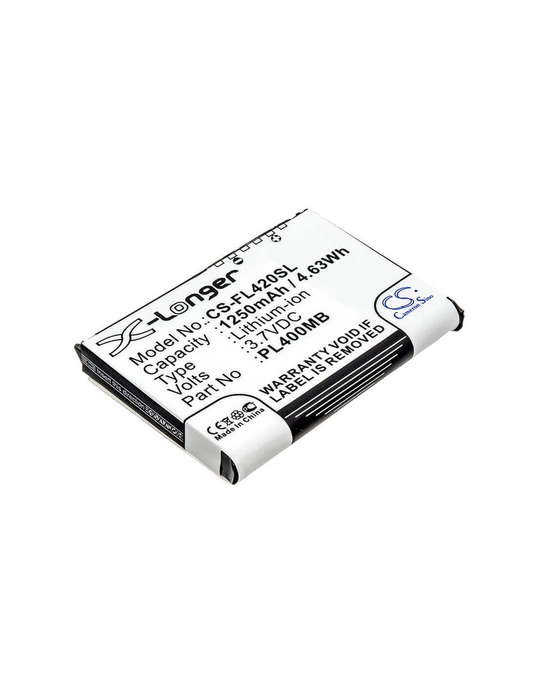 Battery for Fujitsu Loox 400, Loox 410, Loox 420 3.7V, 1250mAh - 4.63Wh