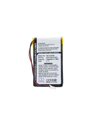 Battery for Sony Clie Peg-tj27, Clie Peg-tj37 3.7V, 750mAh - 2.78Wh