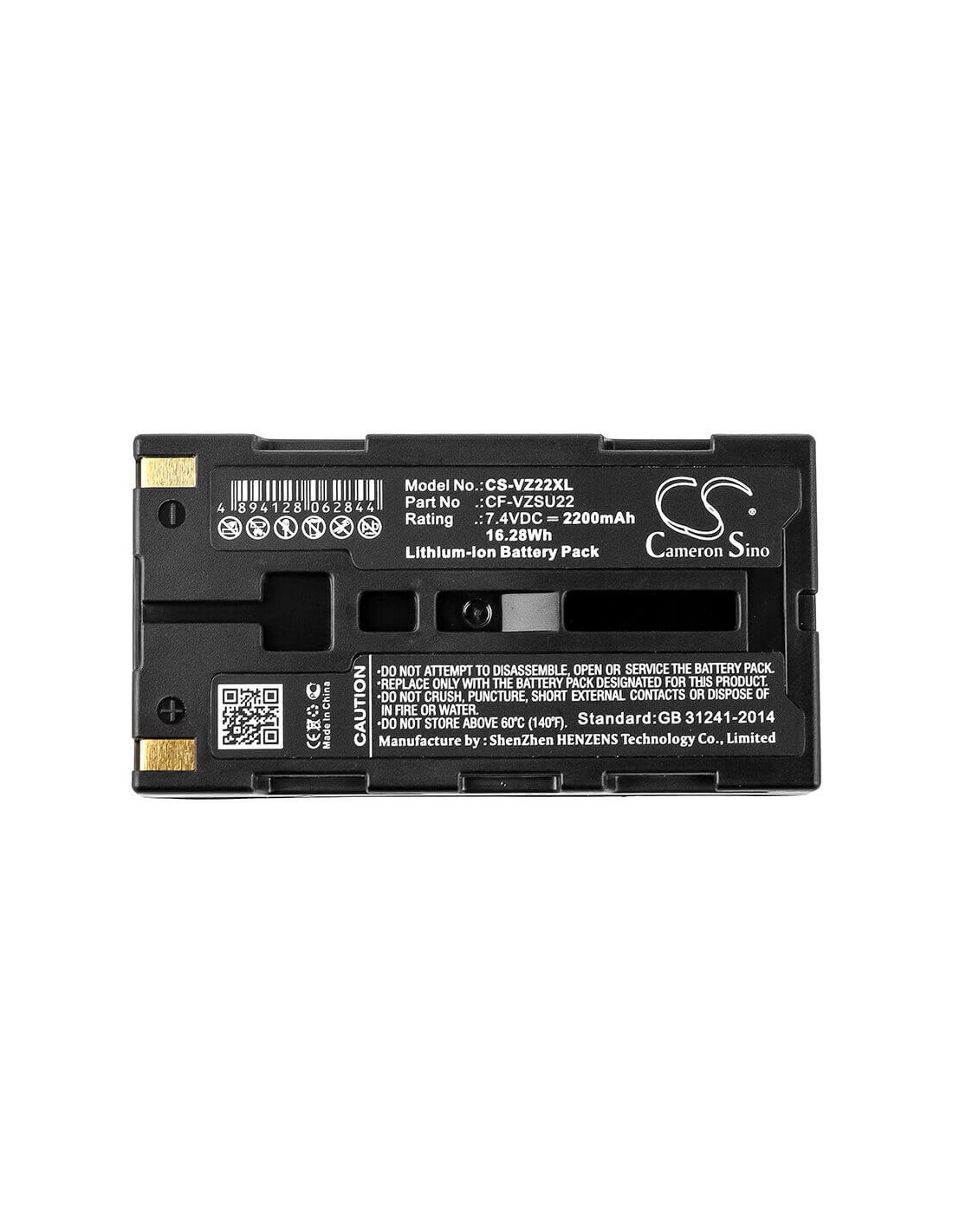 Battery for Panasonic Toughbook 01, Nec T2UR18650F-5928, 7.4V, 2200mAh