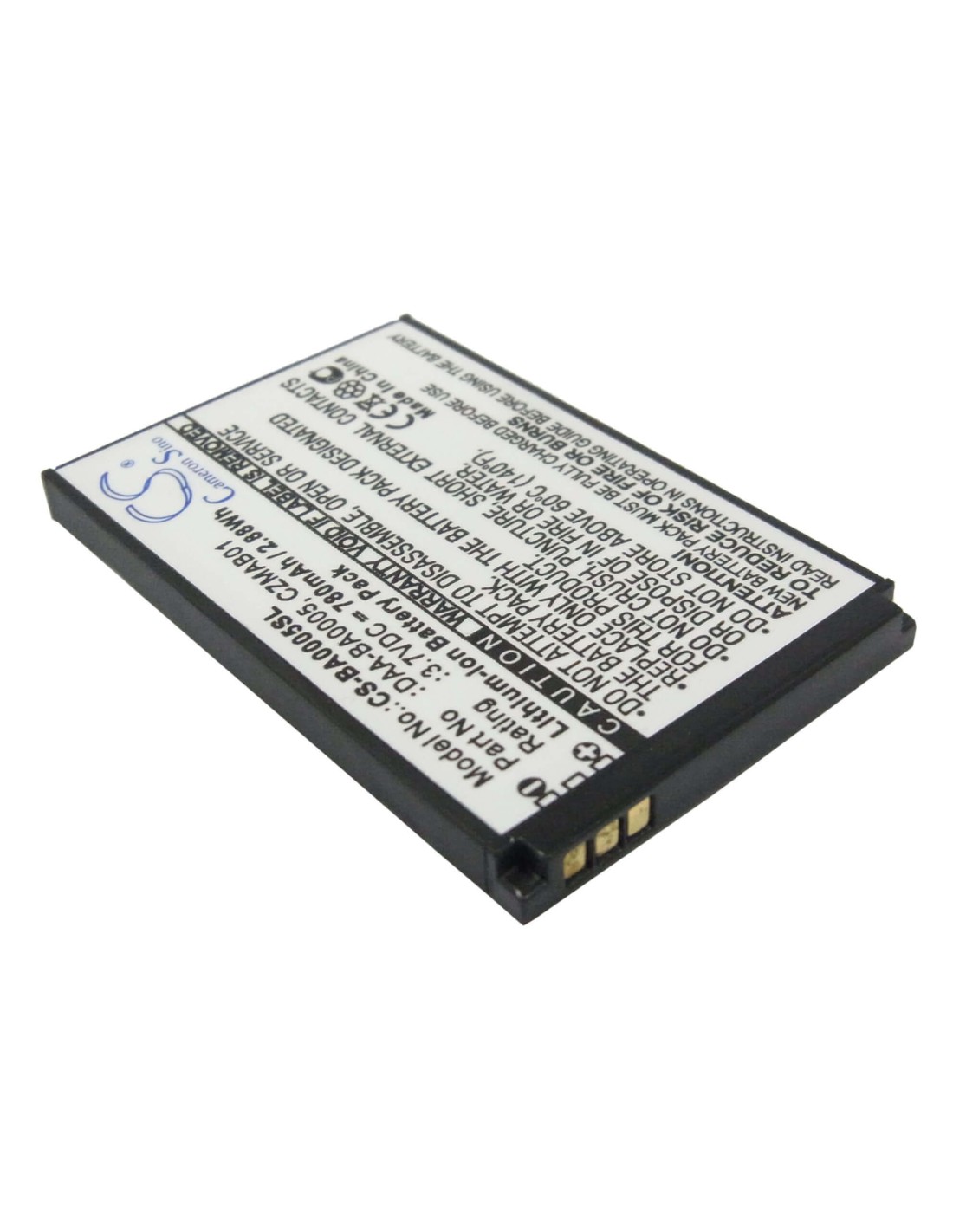 Battery for Creative Zen Micro, Zen Micro Photo, Zen Micro 5gb 3.7V, 780mAh - 2.89Wh