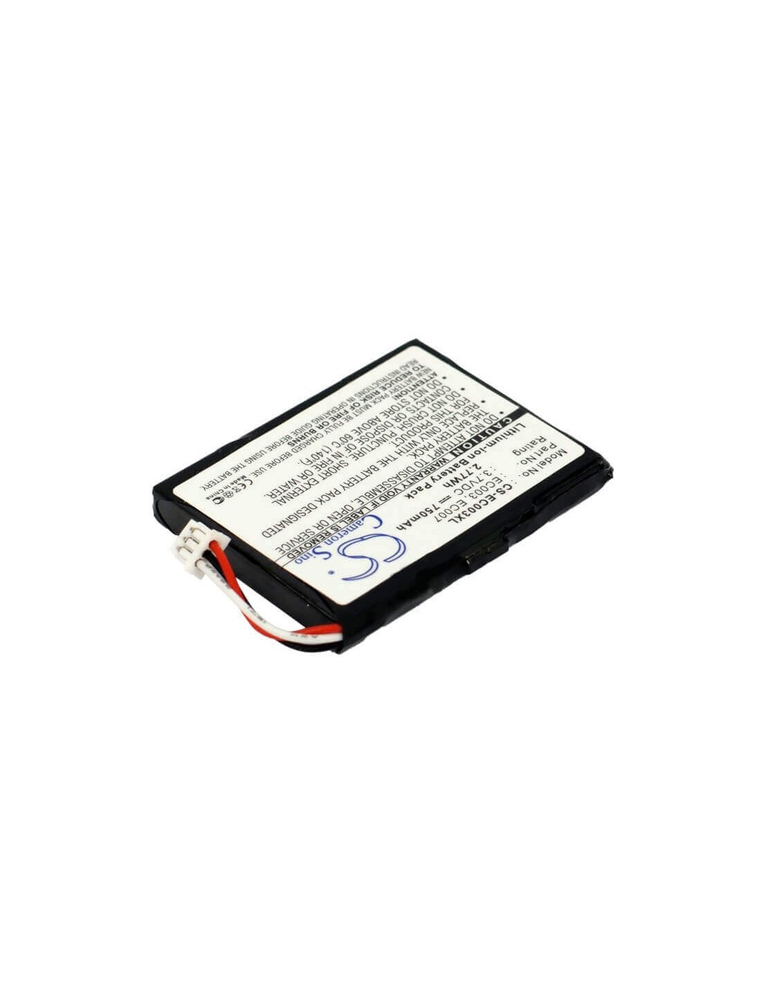 Battery for Apple Ipod Mini 4gb, Ipod Mini 6gb, Mini 4gb M9802 3.7V, 750mAh - 2.78Wh
