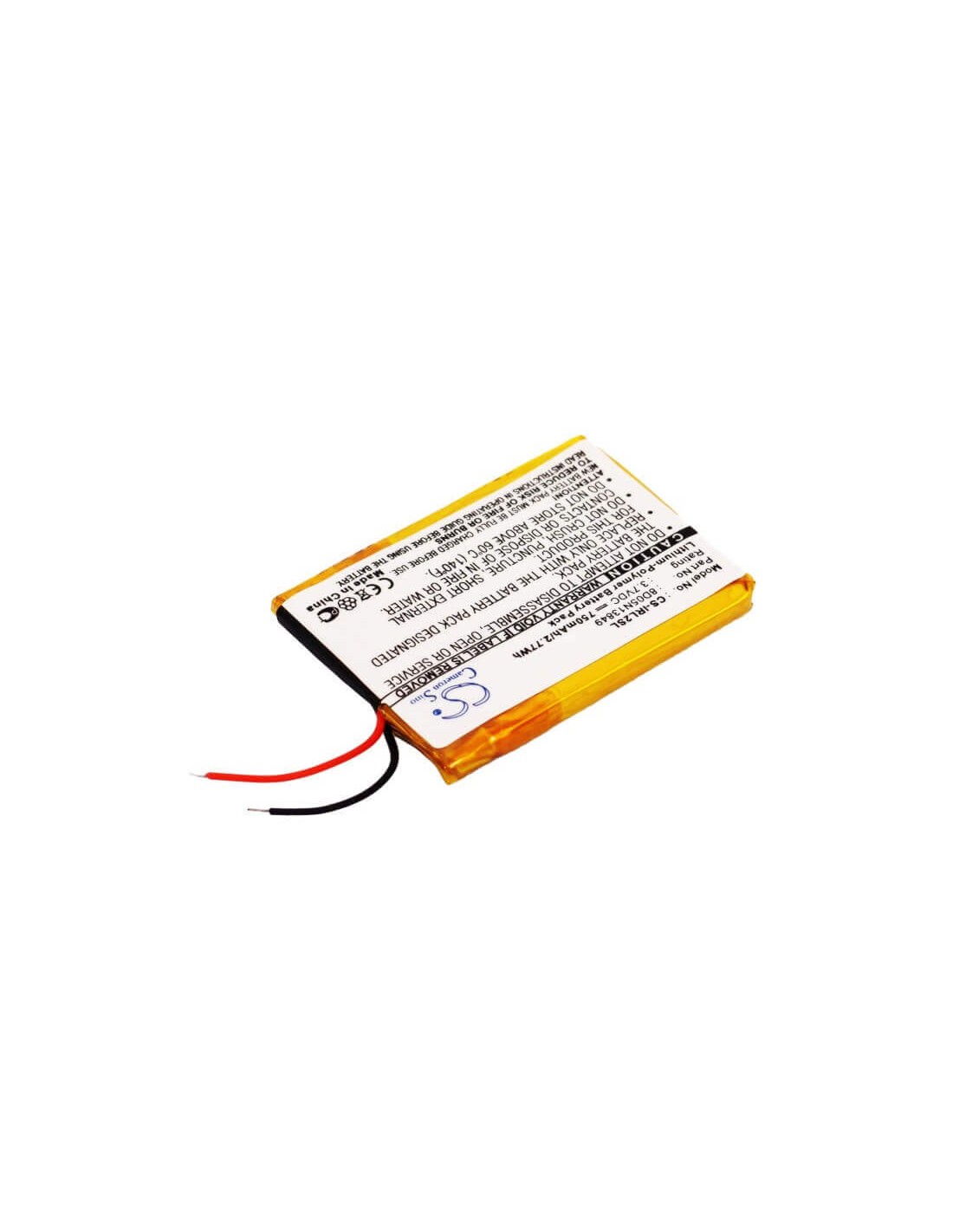 Battery for Iriver L Player 2gb, L Player 4gb, L Player 8gb 3.7V, 750mAh - 2.78Wh