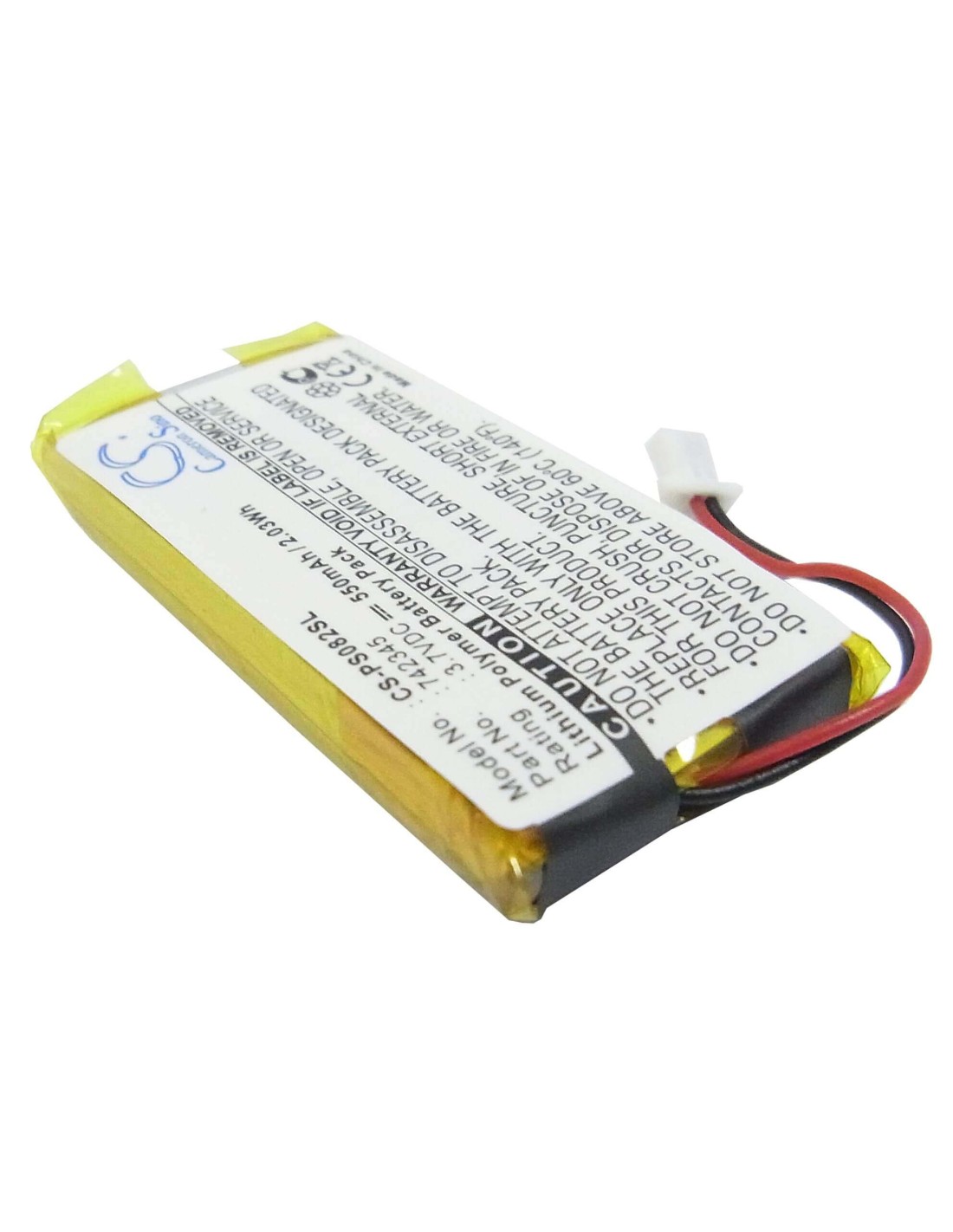 Battery for Philips Gogear Hdd082/17 2gb 3.7V, 550mAh - 2.04Wh